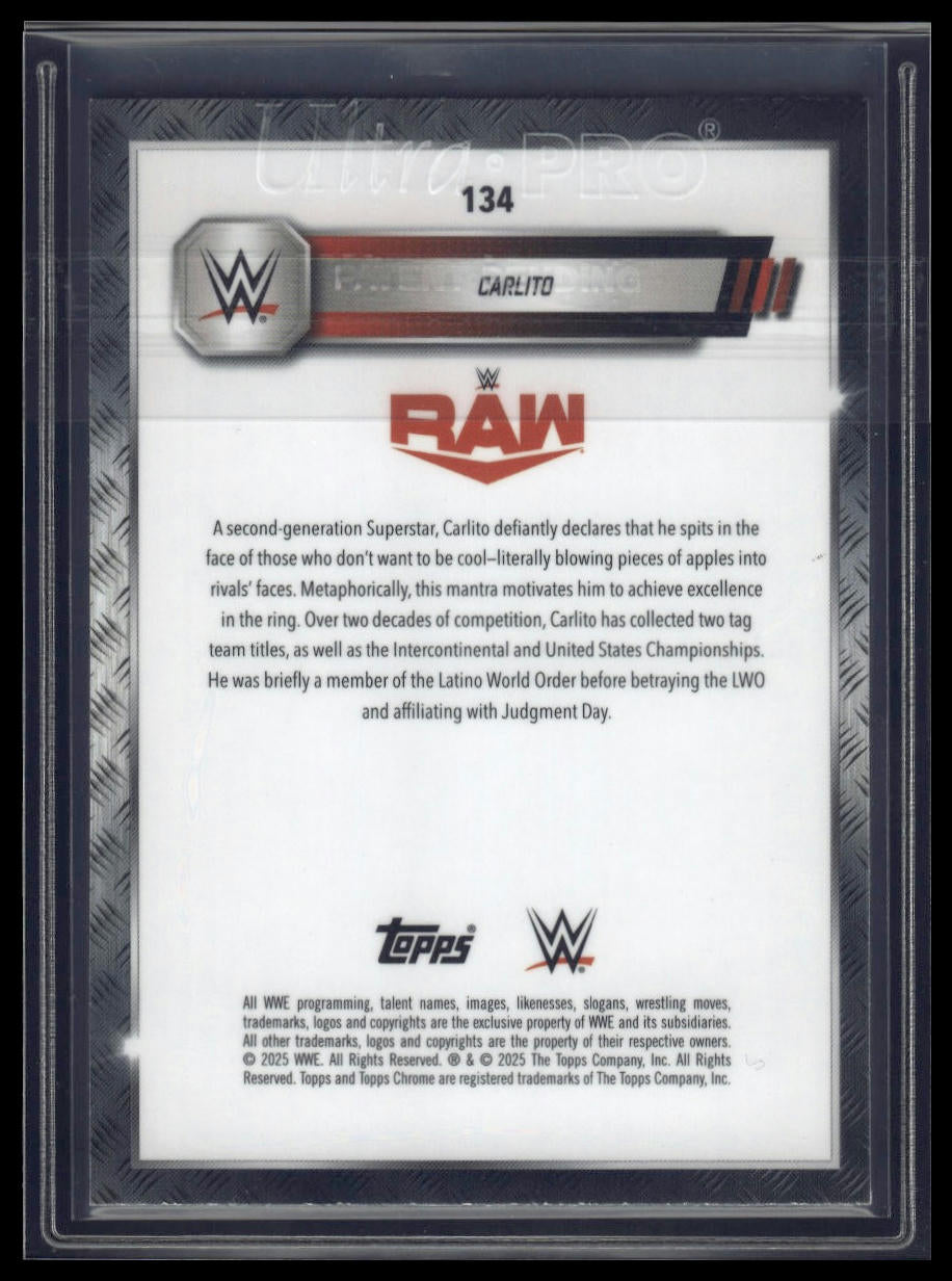 2025 Topps Chrome Sapphire WWE #134 Carlito