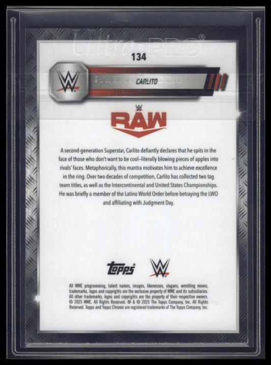 2025 Topps Chrome Sapphire WWE #134 Carlito