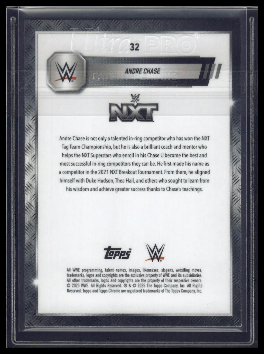 2025 Topps Chrome Sapphire WWE #32 Andre Chase