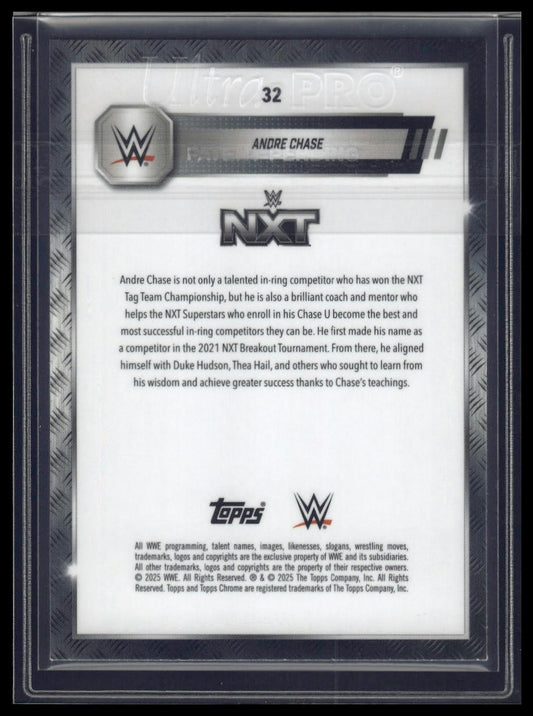 2025 Topps Chrome Sapphire WWE #32 Andre Chase