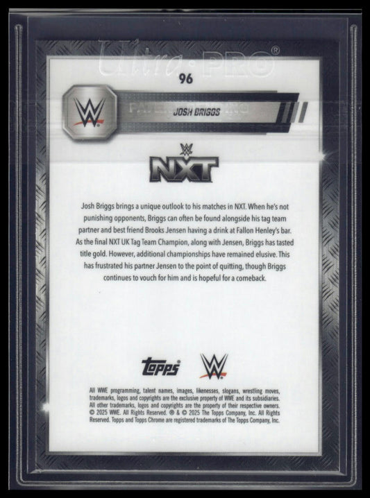 2025 Topps Chrome Sapphire WWE #96 Josh Briggs