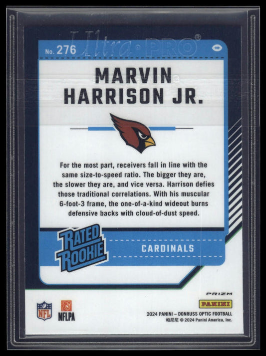 2024 Donruss Optic #276 Marvin Harrison Jr. Blue Scope