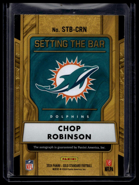 2024 Panini Gold Standard #STB-CRN Chop Robinson Setting the Bar Rose Gold #/24