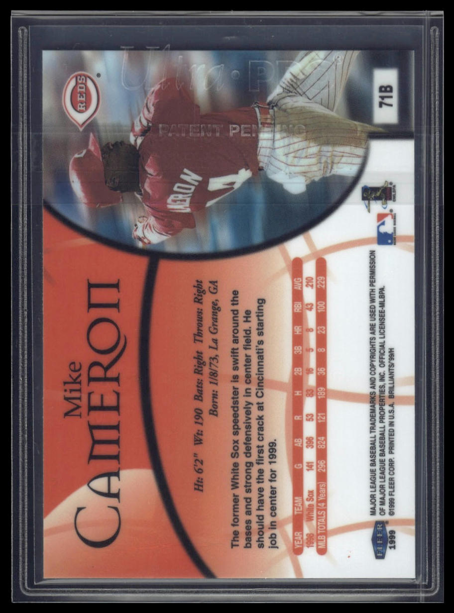 1999 Fleer Brilliants #71B Mike Cameron Blue