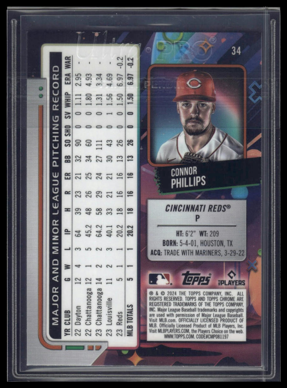 2024 Topps Chrome Cosmic #34 Connor Phillips Nucleus Refractors