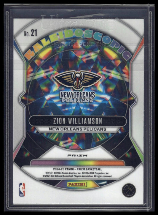 2024-25 Panini Prizm #21 Zion Williamson Kaleidoscopic