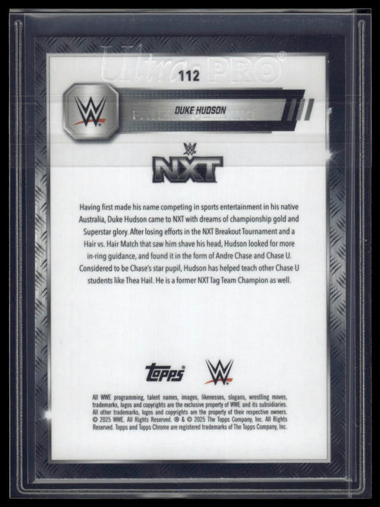 2025 Topps Chrome Sapphire WWE #112 Duke Hudson