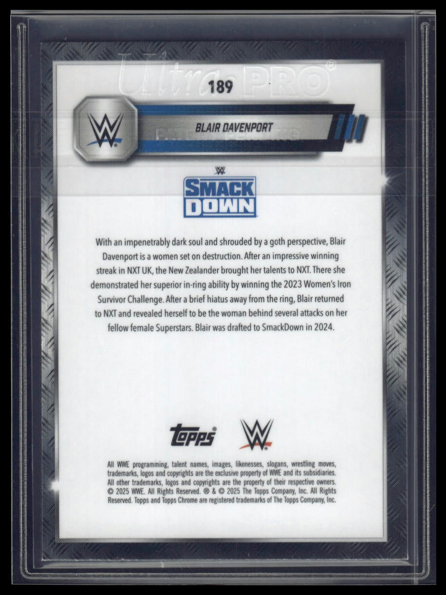 2025 Topps Chrome Sapphire WWE #189 Blair Davenport