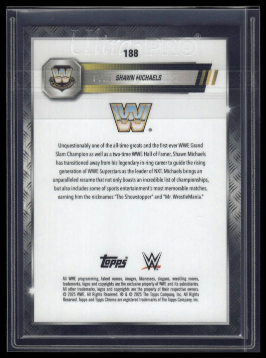 2025 Topps Chrome Sapphire WWE #188 Shawn Michaels