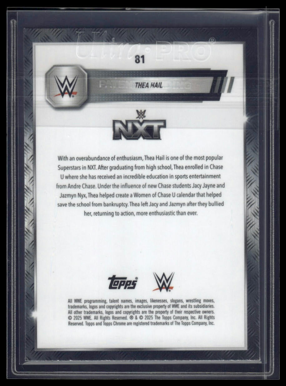 2025 Topps Chrome Sapphire WWE #81 Thea Hail