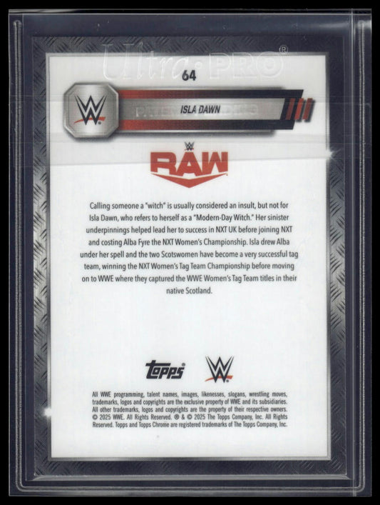 2025 Topps Chrome Sapphire WWE #64 Isla Dawn