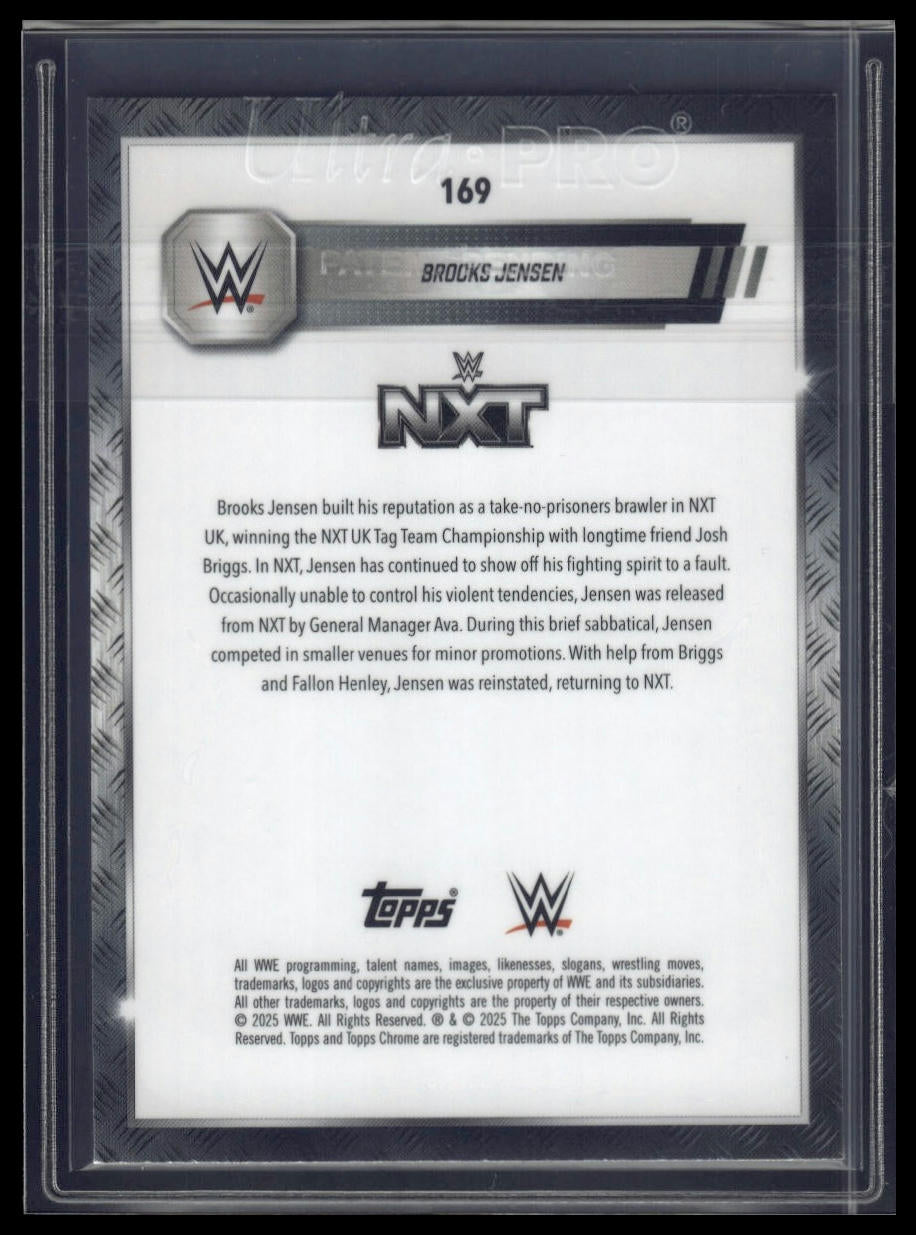 2025 Topps Chrome Sapphire WWE #169 Brooks Jensen