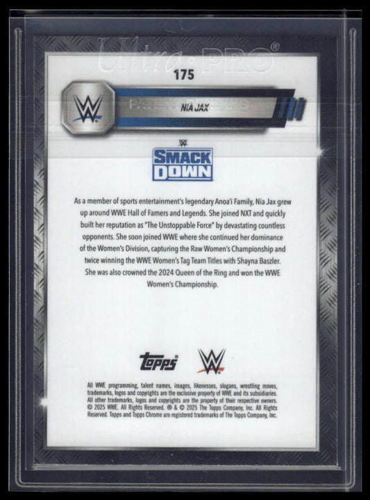 2025 Topps Chrome Sapphire WWE #175 Nia Jax