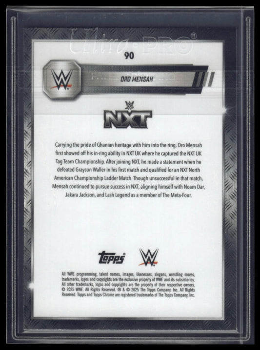 2025 Topps Chrome Sapphire WWE #90 Oro Mensah