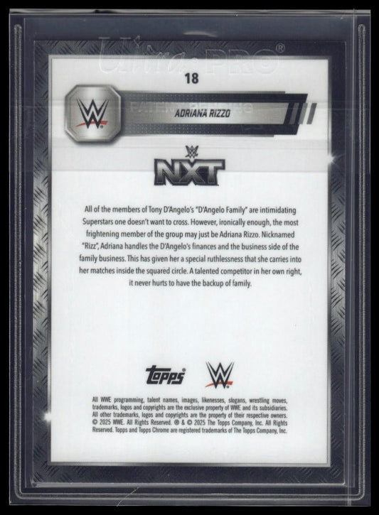2025 Topps Chrome Sapphire WWE #18 Adriana Rizzo