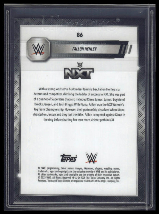 2025 Topps Chrome Sapphire WWE #86 Fallon Henley