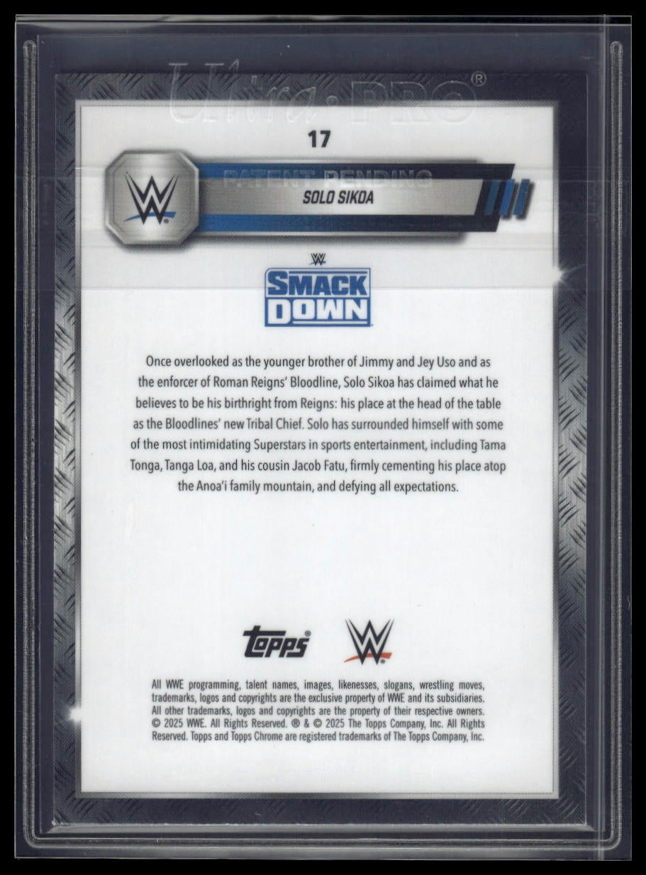 2025 Topps Chrome Sapphire WWE #24 Sol Ruca
