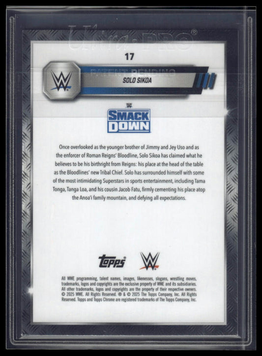 2025 Topps Chrome Sapphire WWE #24 Sol Ruca