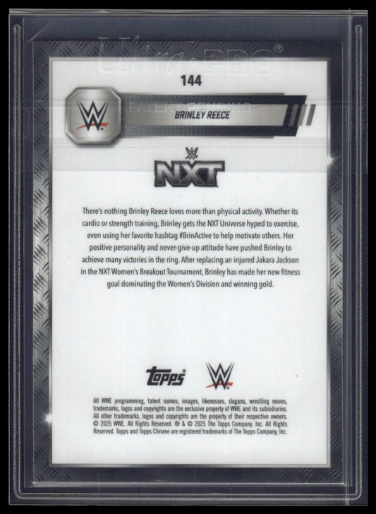 2025 Topps Chrome Sapphire WWE #144 Brinley Reece