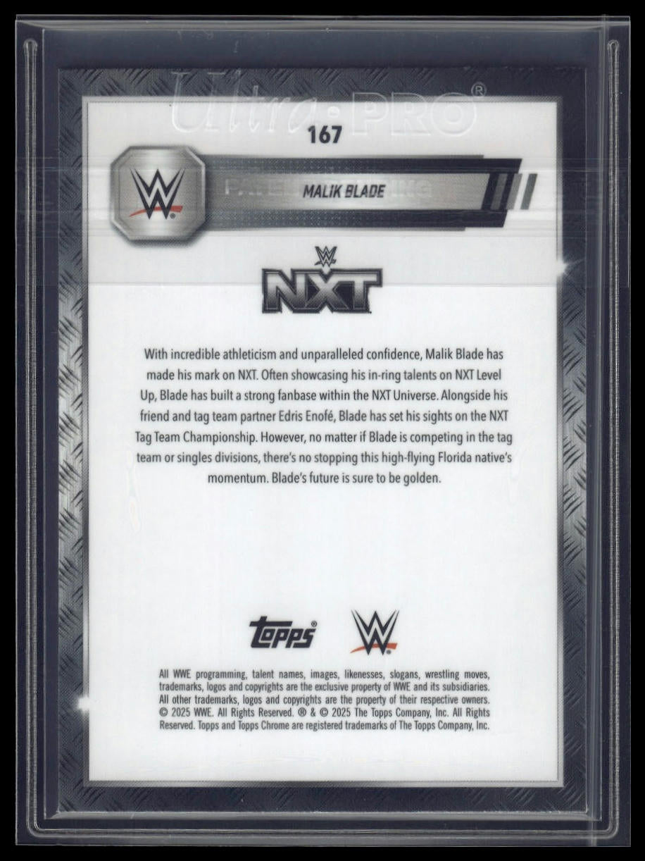 2025 Topps Chrome Sapphire WWE #167 Malik Blade