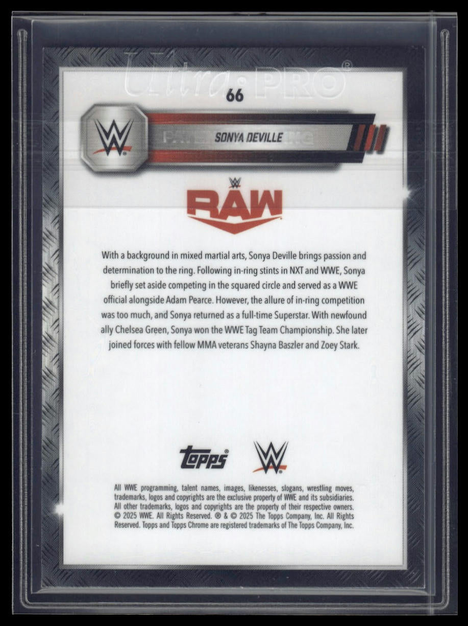 2025 Topps Chrome Sapphire WWE #66 Sonya Deville