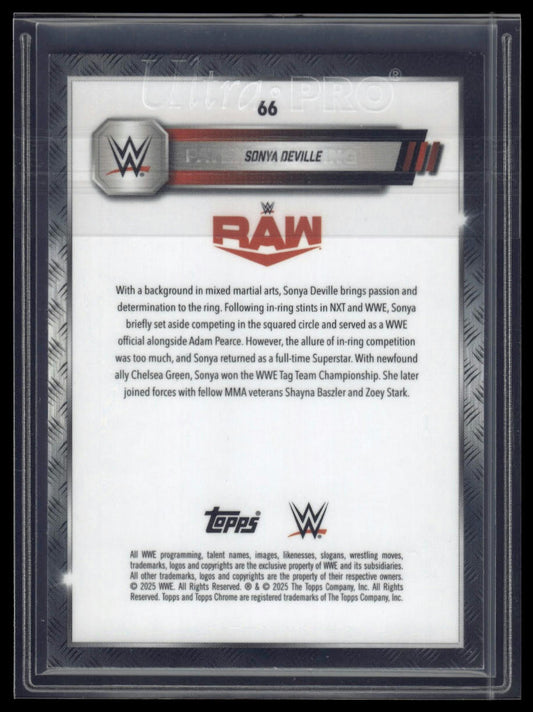 2025 Topps Chrome Sapphire WWE #66 Sonya Deville