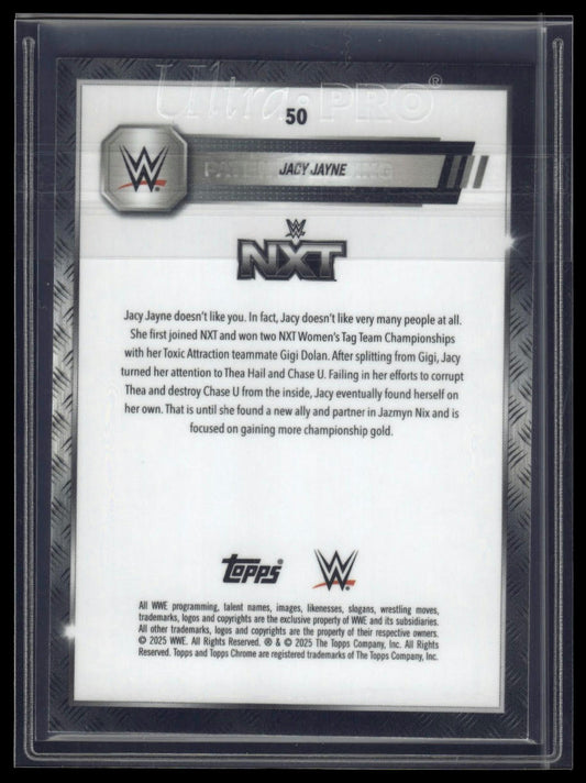 2025 Topps Chrome Sapphire WWE #50 Jacy Jayne