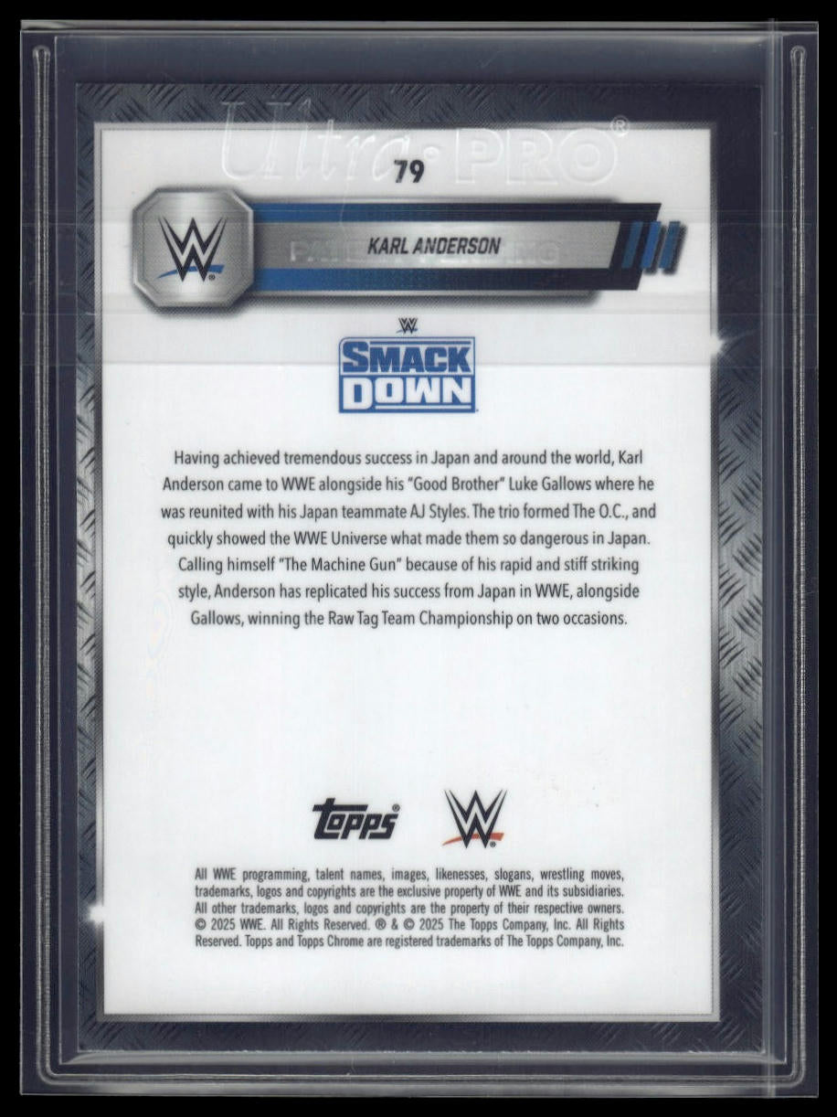2025 Topps Chrome Sapphire WWE #79 Karl Anderson