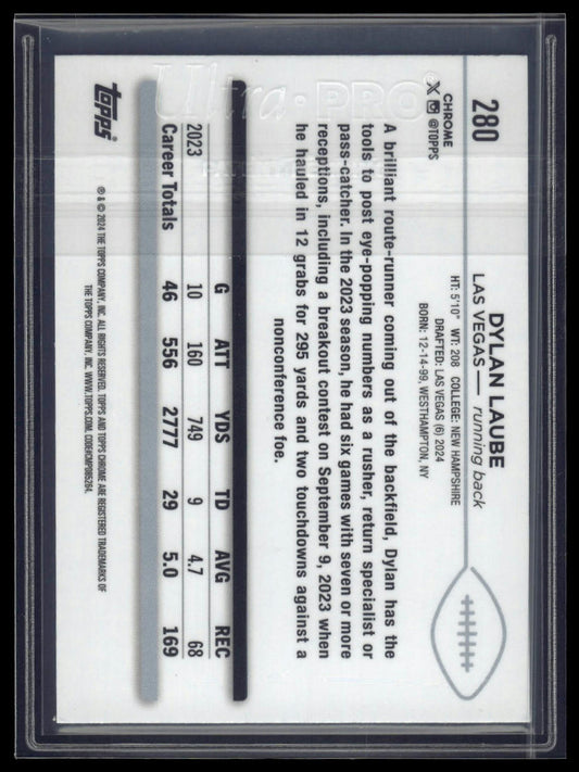 2024 Topps Chrome Sapphire Edition #280 Dylan Laube