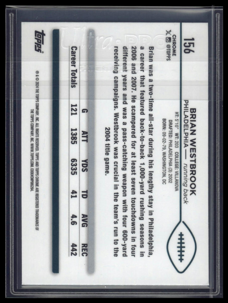 2024 Topps Chrome Sapphire #156 Brian Westbrook