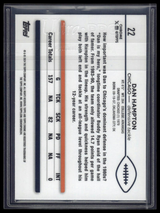 2024 Topps Chrome Sapphire Edition #22 Dan Hampton