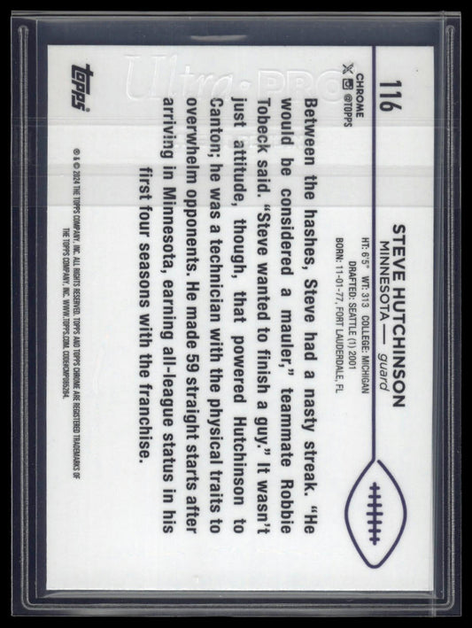 2024 Topps Chrome Sapphire Edition #116 Steve Hutchinson