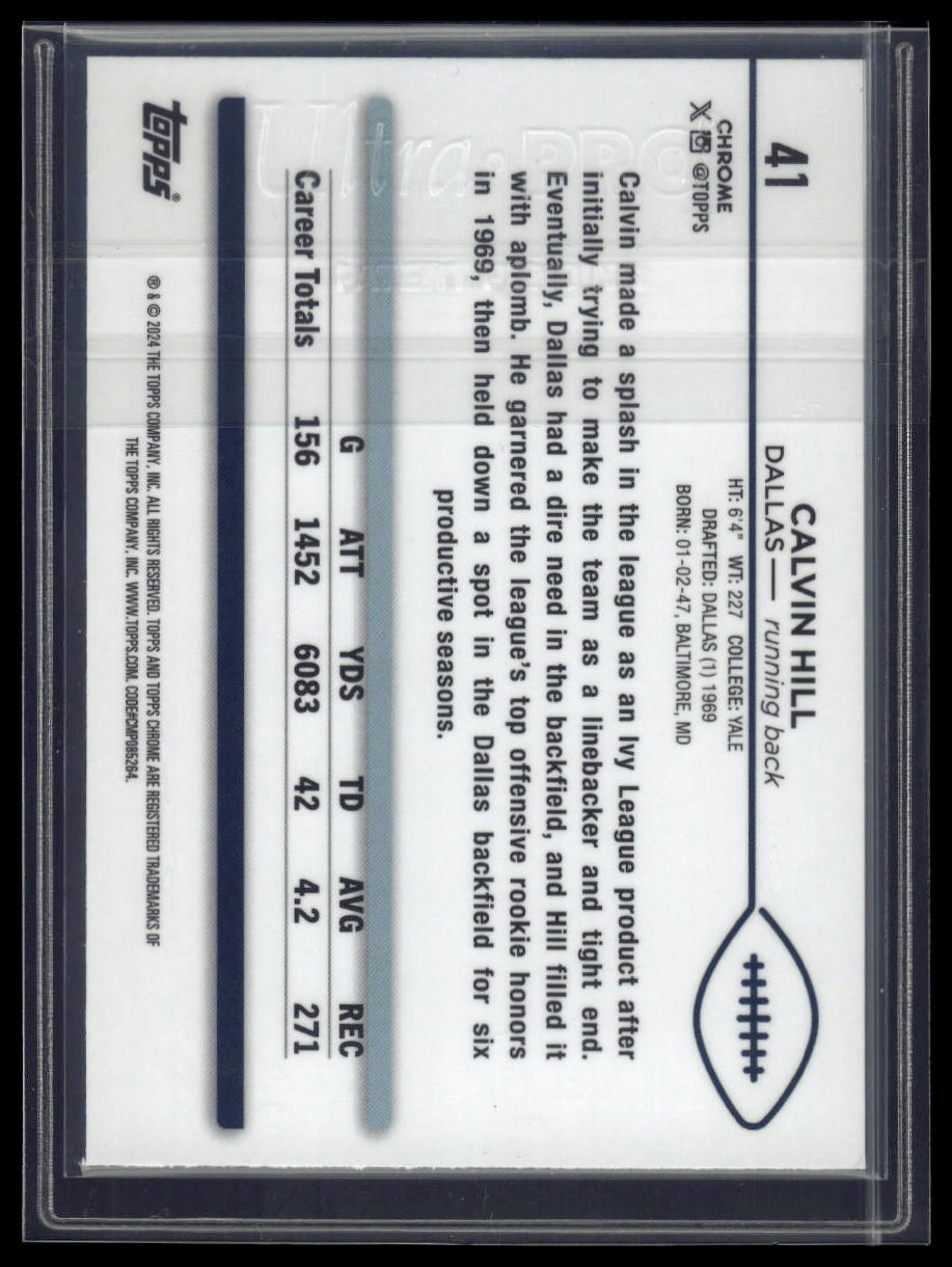 2024 Topps Chrome Sapphire Edition #41 Calvin Hill
