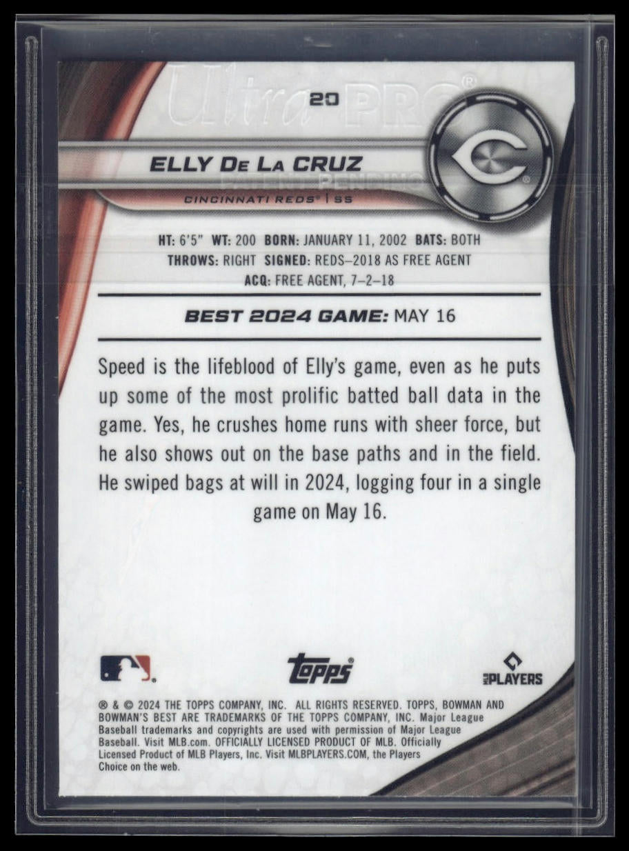 2024 Bowman's Best #20 Elly De La Cruz Refractors