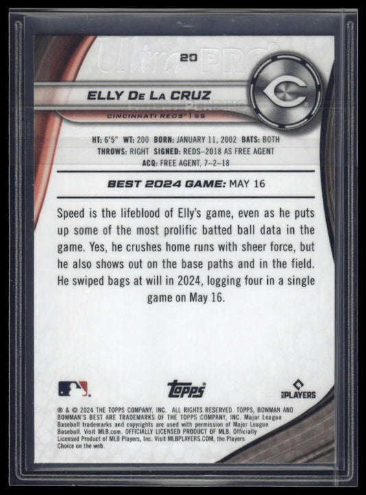 2024 Bowman's Best #20 Elly De La Cruz Refractors