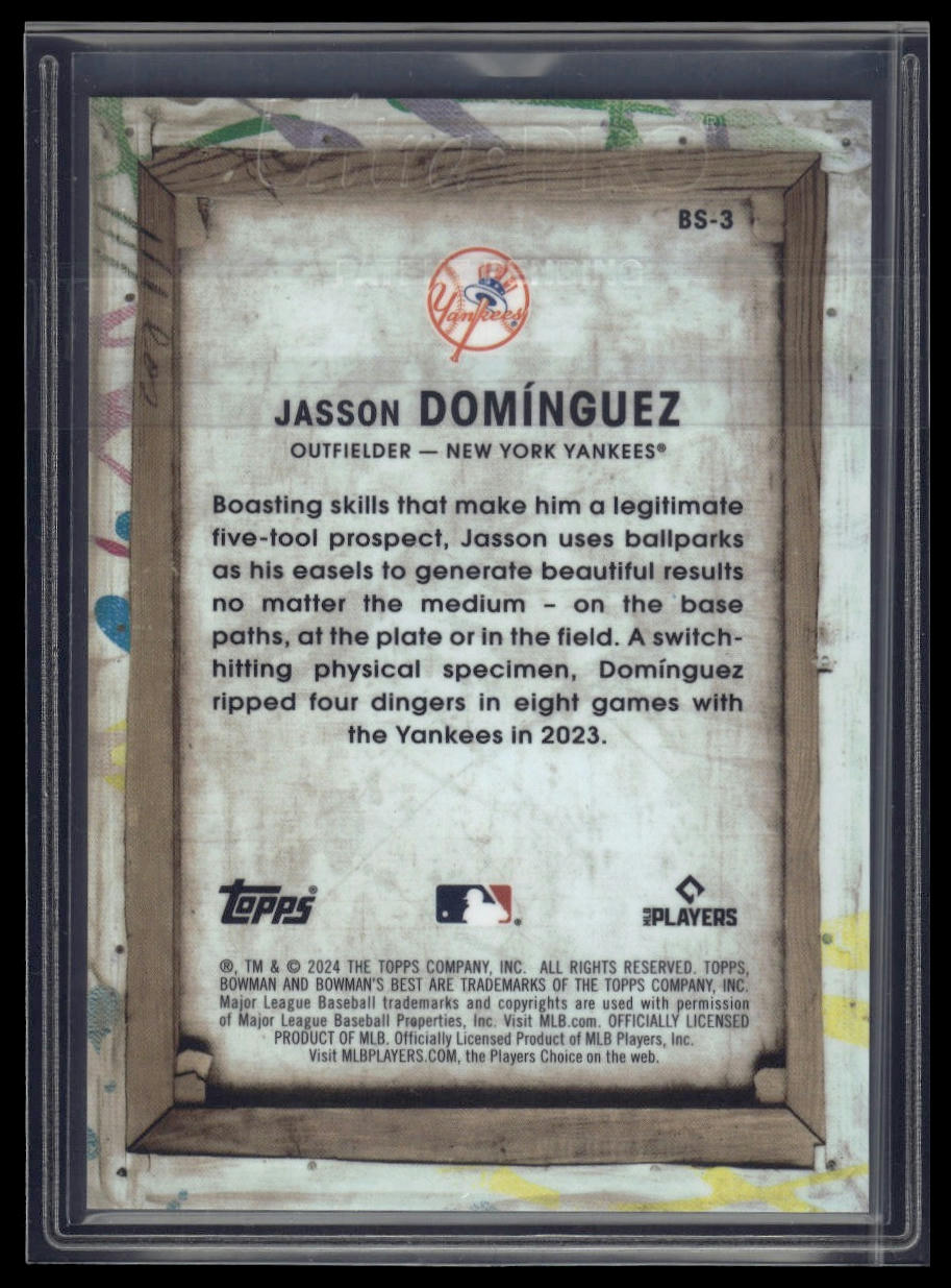 2024 Bowman's Best #BS-3 Jasson Domínguez Bowman Showpieces