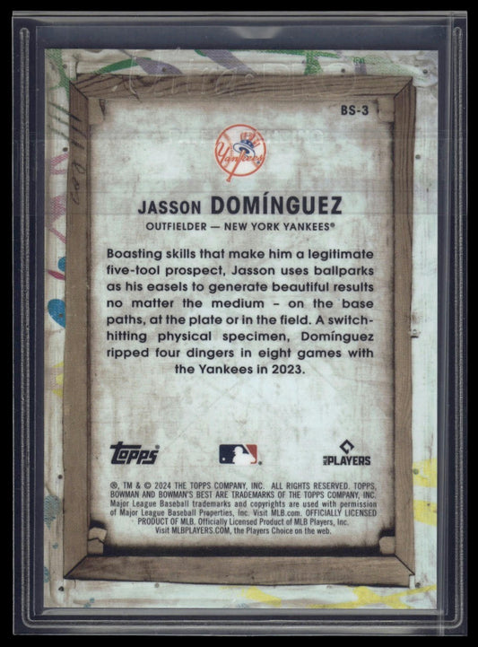 2024 Bowman's Best #BS-3 Jasson Domínguez Bowman Showpieces