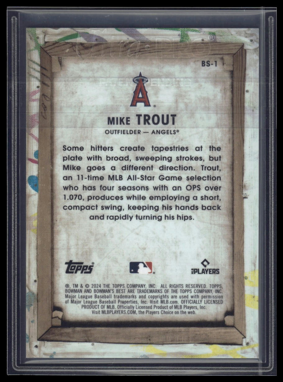 2024 Bowman's Best #BS-1 Mike Trout Bowman Showpieces