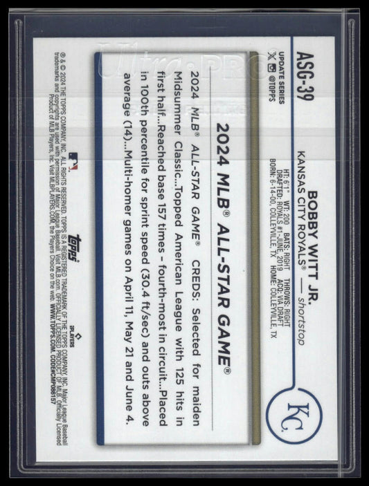 2024 Topps Update #ASG-39 Bobby Witt Jr. 2024 All-Star Game Blue
