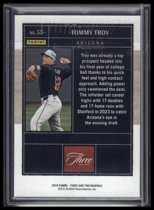 2024 Panini Three and Two #55 Tommy Troy #/99