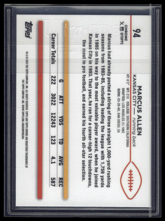 2024 Topps Chrome Sapphire Edition #94 Marcus Allen