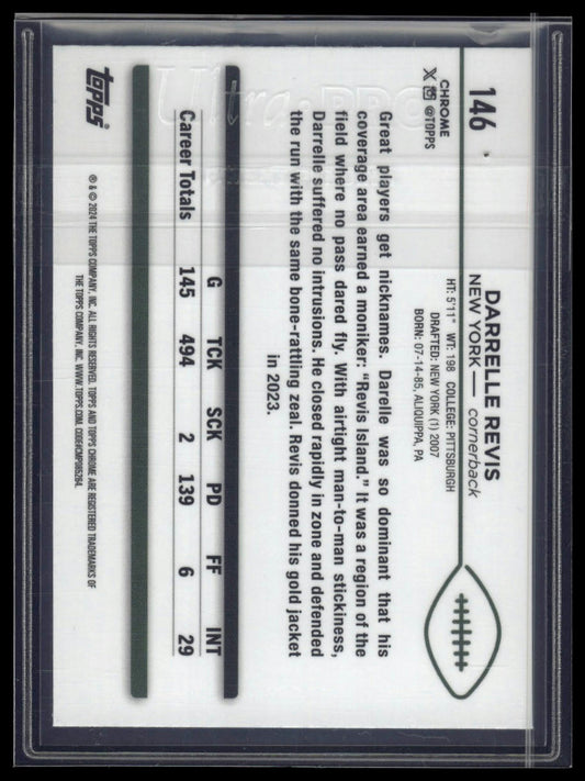 2024 Topps Chrome Sapphire Edition #146 Darrelle Revis