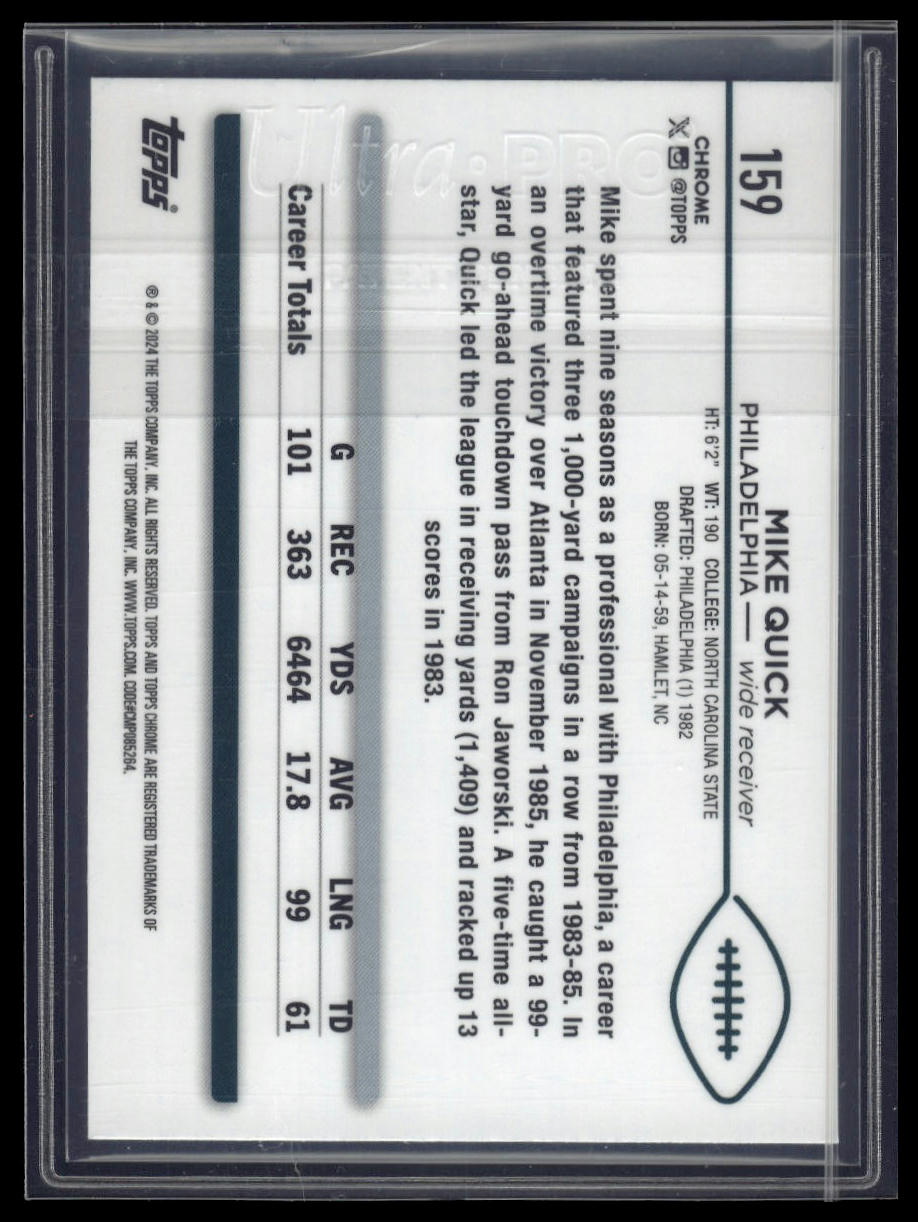 2024 Topps Chrome Sapphire Edition #159 Mike Quick