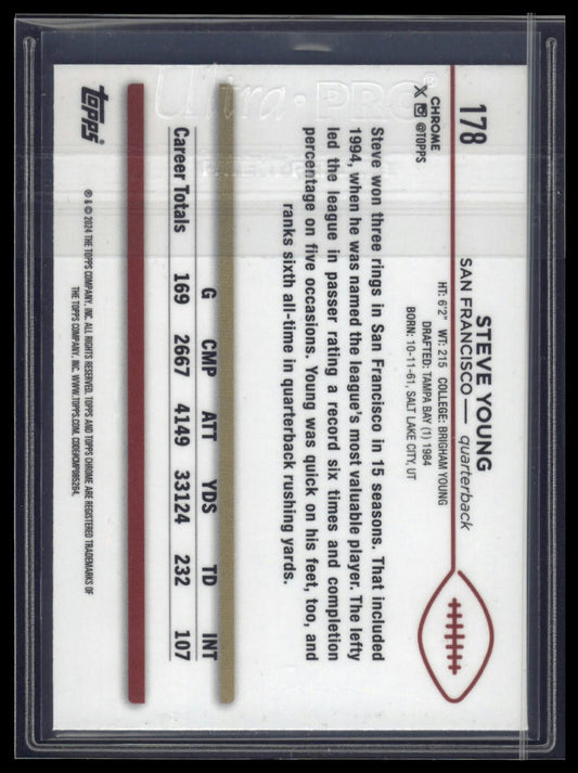 2024 Topps Chrome Sapphire Edition #178 Steve Young
