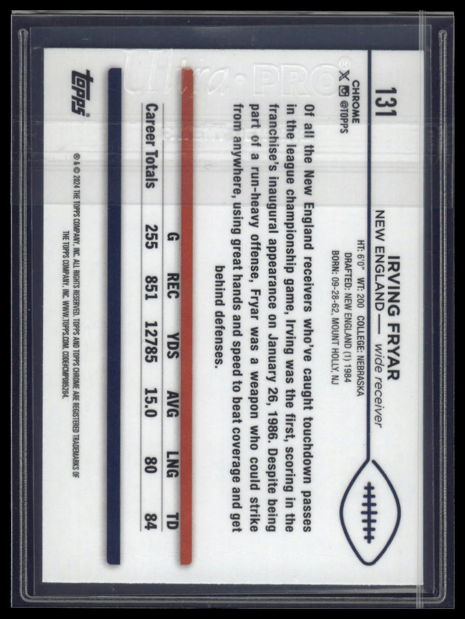 2024 Topps Chrome Sapphire Edition #131 Irving Fryar