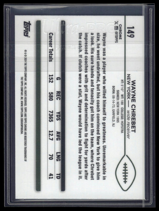 2024 Topps Chrome Sapphire Edition #149 Wayne Chrebet