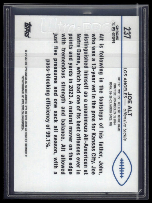 2024 Topps Chrome Sapphire Edition #237 Joe Alt