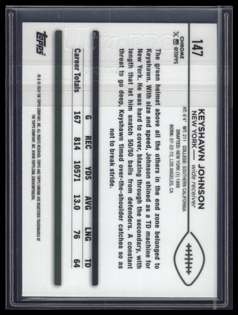 2024 Topps Chrome Sapphire Edition #147 Keyshawn Johnson