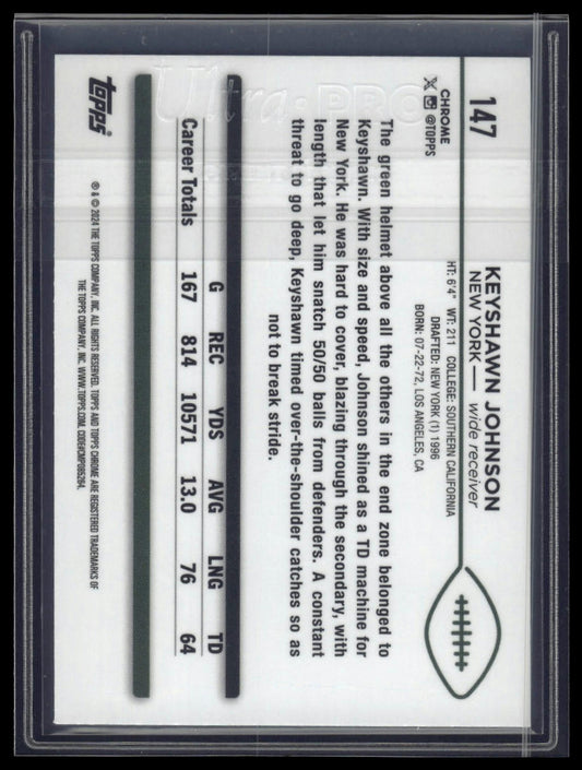 2024 Topps Chrome Sapphire Edition #147 Keyshawn Johnson