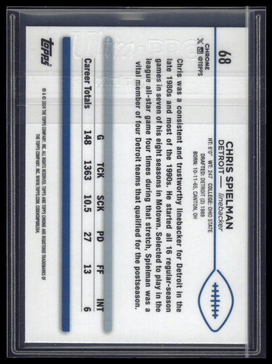 2024 Topps Chrome Sapphire Edition #68 Chris Spielman